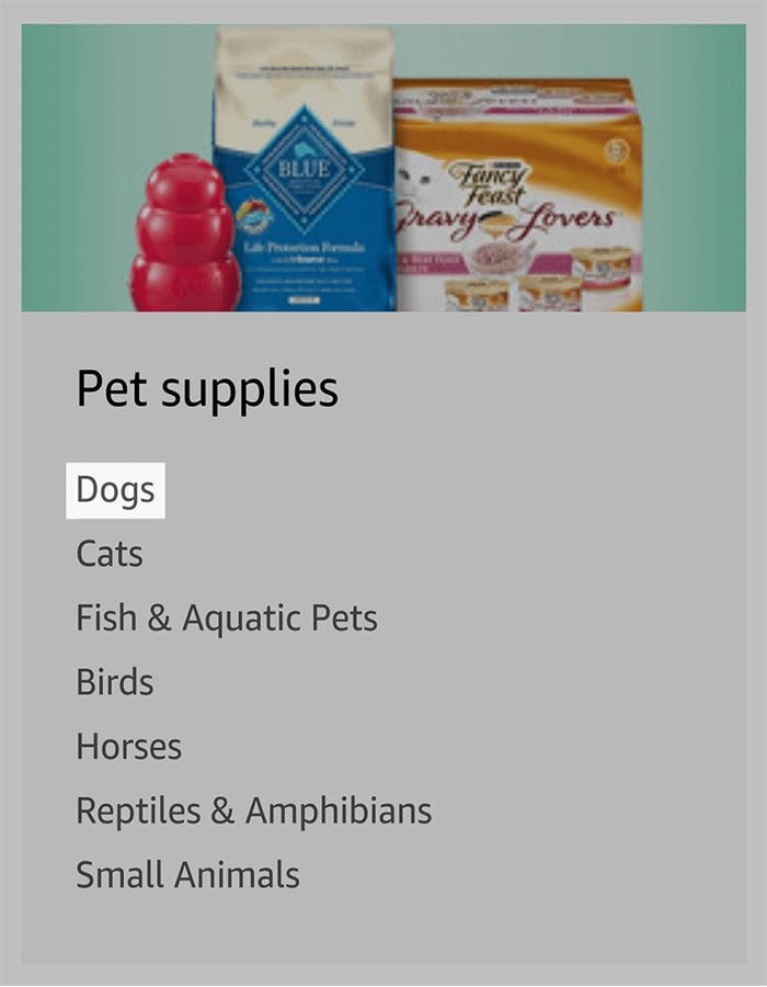 Köpekler seçeneği