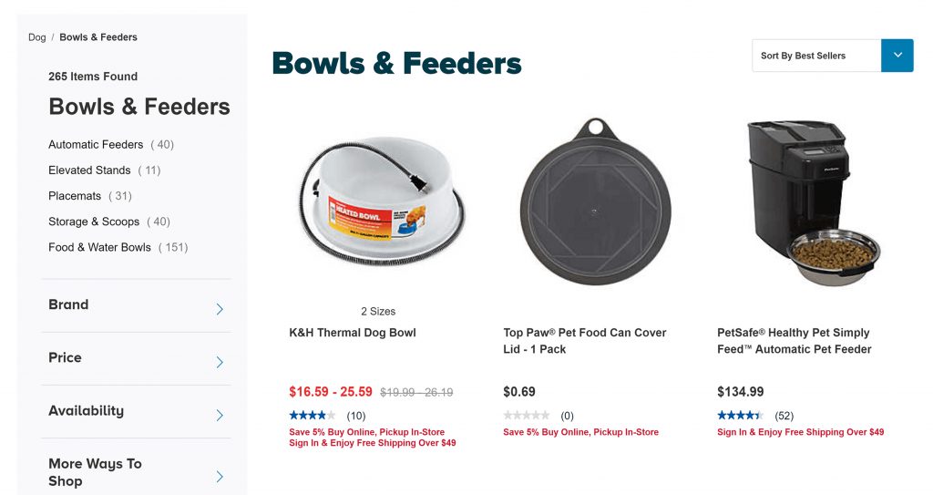 Petsmart-ürünler