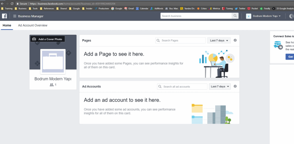 Facebook Business Manager Nedir? Neden Kullanmalısınız? Facebook Business Manager Ana Ekranı