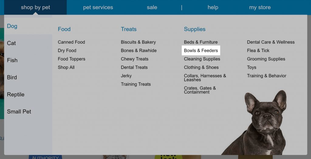 petsmart-menü-kaseler