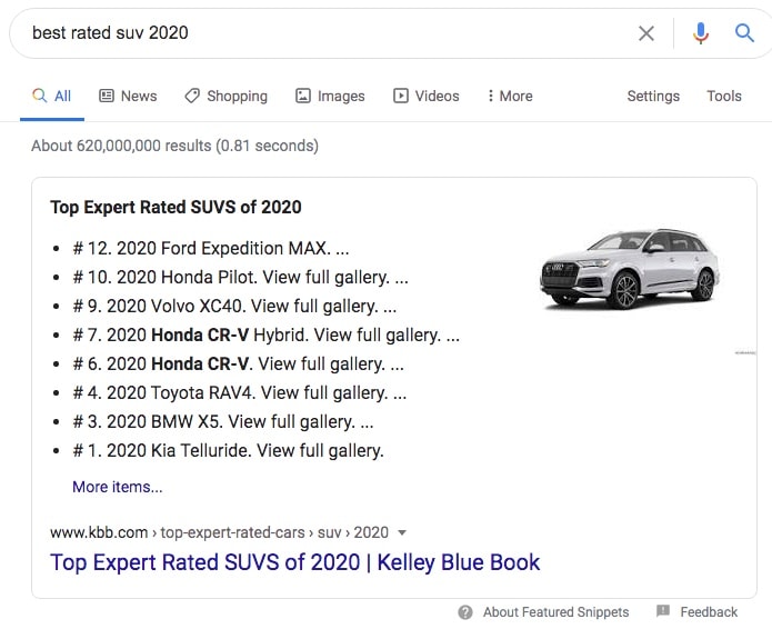 Featured Snippets (Aramada Öne Çıkan Snippet) Nedir? Google Snippet Nedir?