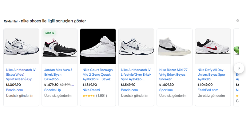 Google Alışveriş Reklamları