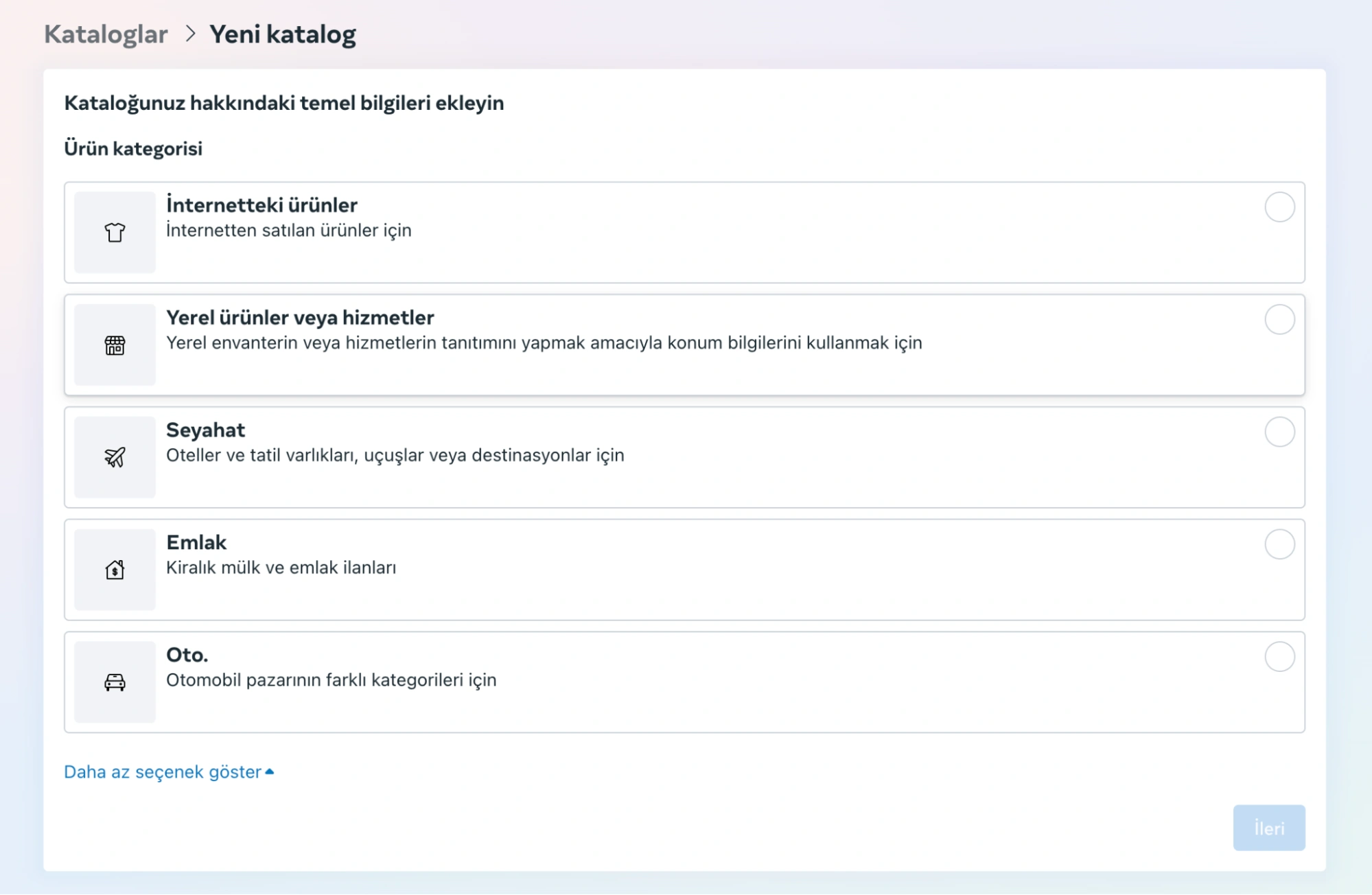 Facebook Katalog Reklamları