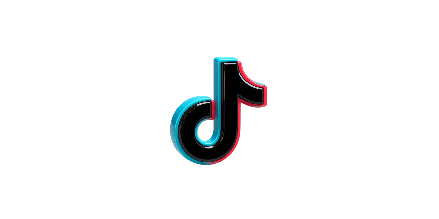 Tiktok Reklam Logo Siyah