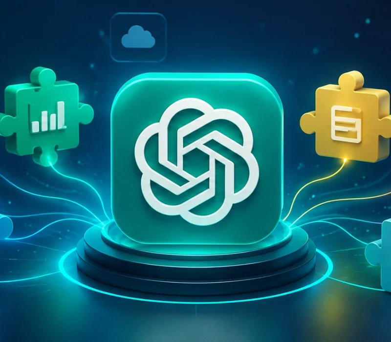 Chatgpt Eklentileri Ve Yapay Zeka Destekli Workflow Sistemlerini Temsil Eden Futuristik Dijital Operasyon Merkezi Görseli. Birbirine Bağlı Otomasyon Modülleri, Veri Akışları, Entegrasyon Bağlantıları, Seo Ve Dijital Pazarlama Süreçlerini Simgeleyen Neon Işıklı Arayüzler Ile Modern Teknoloji Atmosferi. Karanlık Arka Plan Üzerinde Yüksek Teknoloji Hissi Veren, Text Içermeyen, Premium Ve Sinematik Blog Öne Çıkan Görseli.