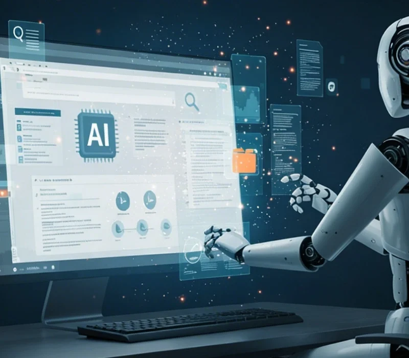 Bilgisayar Ekranındaki Verileri Inceleyen Robot